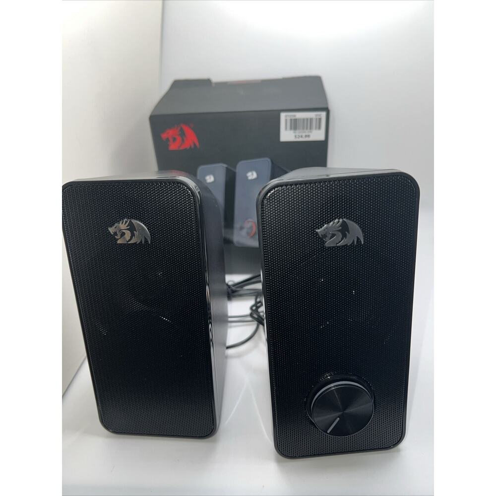 Redragon GS500 STENTOR Gaming Speakers 2.0 Channel Stereo w/Red LED Backlight